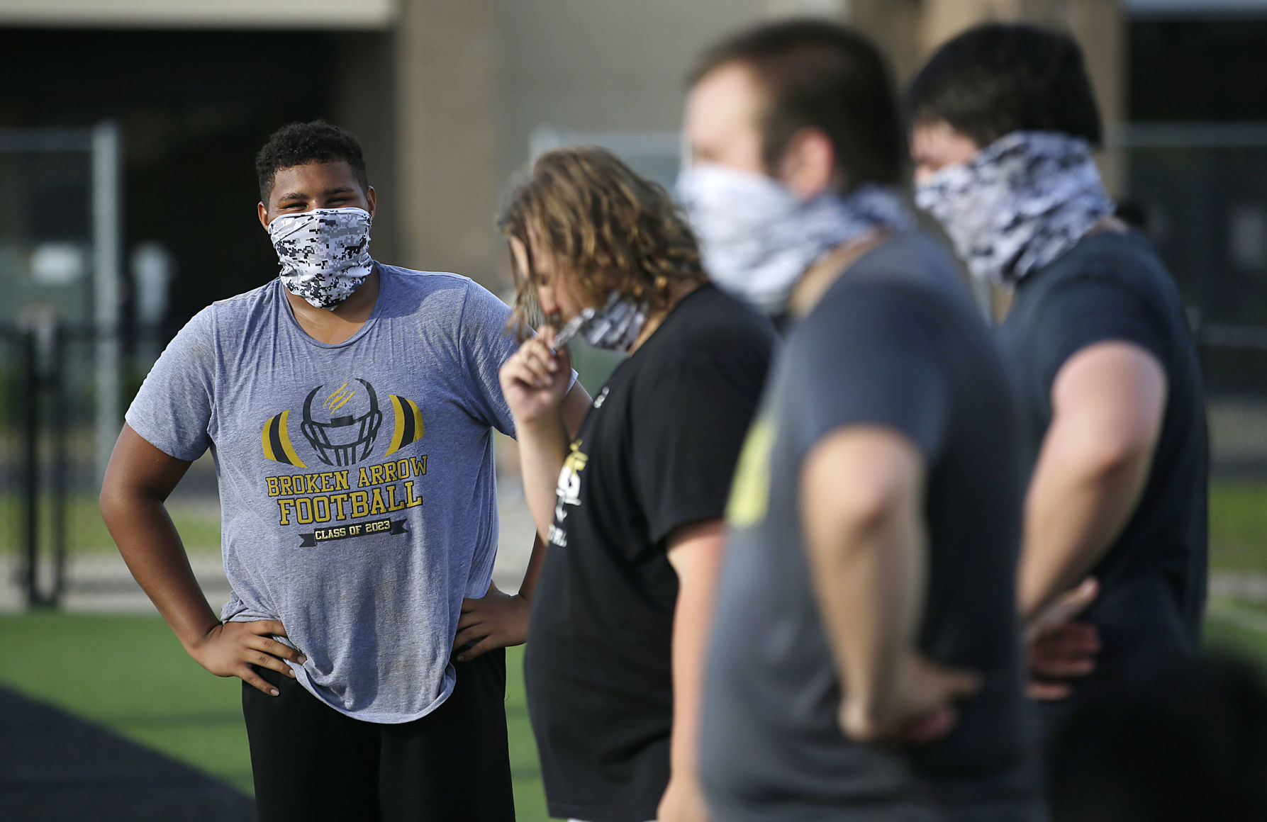 Broken Arrow football practice